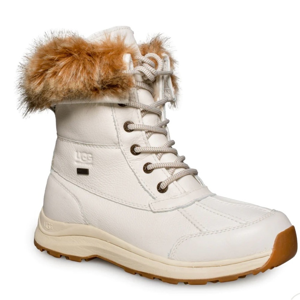 UGG ADIRONDACK III TIPPED WHITE BOOTS - WOMEN'S - Picture 4 of 5
